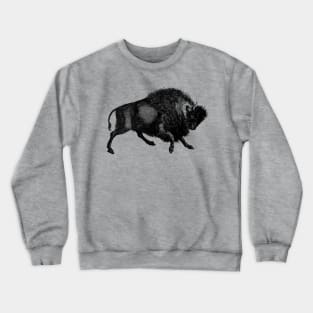 Vintage Bison retro Buffalo illustration Crewneck Sweatshirt